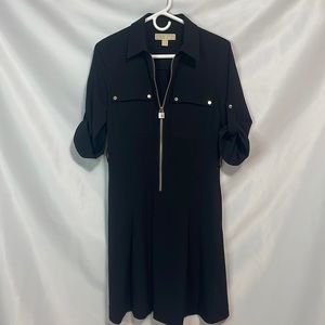 Michael Michael Kors Black Front zip dress in Black . Size S